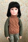 Ruby Red Galleria - InMotion Girl - Brown and Green Sweater